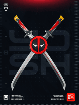 Deadpool Rivals Katana 3D Printer STL file 3d model