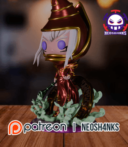 Dark Magician Arkana Funko style 3d model