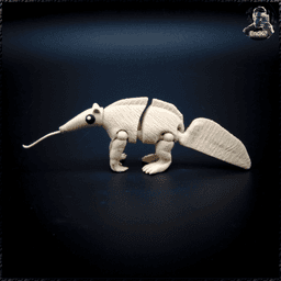 Adorable Anteater - articulated fidget toy 3d model