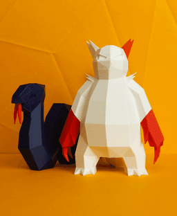 Seviper Low Poly Pokemon 3d model
