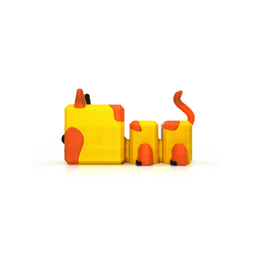 Cute, Flexi Cat (Articulated) 3d model