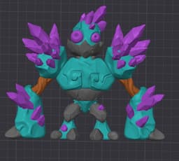 Crystal Golem 3d model