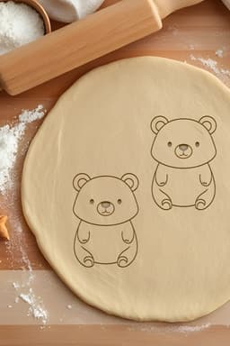 Cute Bear Cookie Cutter, Biscuit Cutter 3d model
