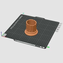 Q-Tip Holder Greek Column Cotton Swab Storage 3d model