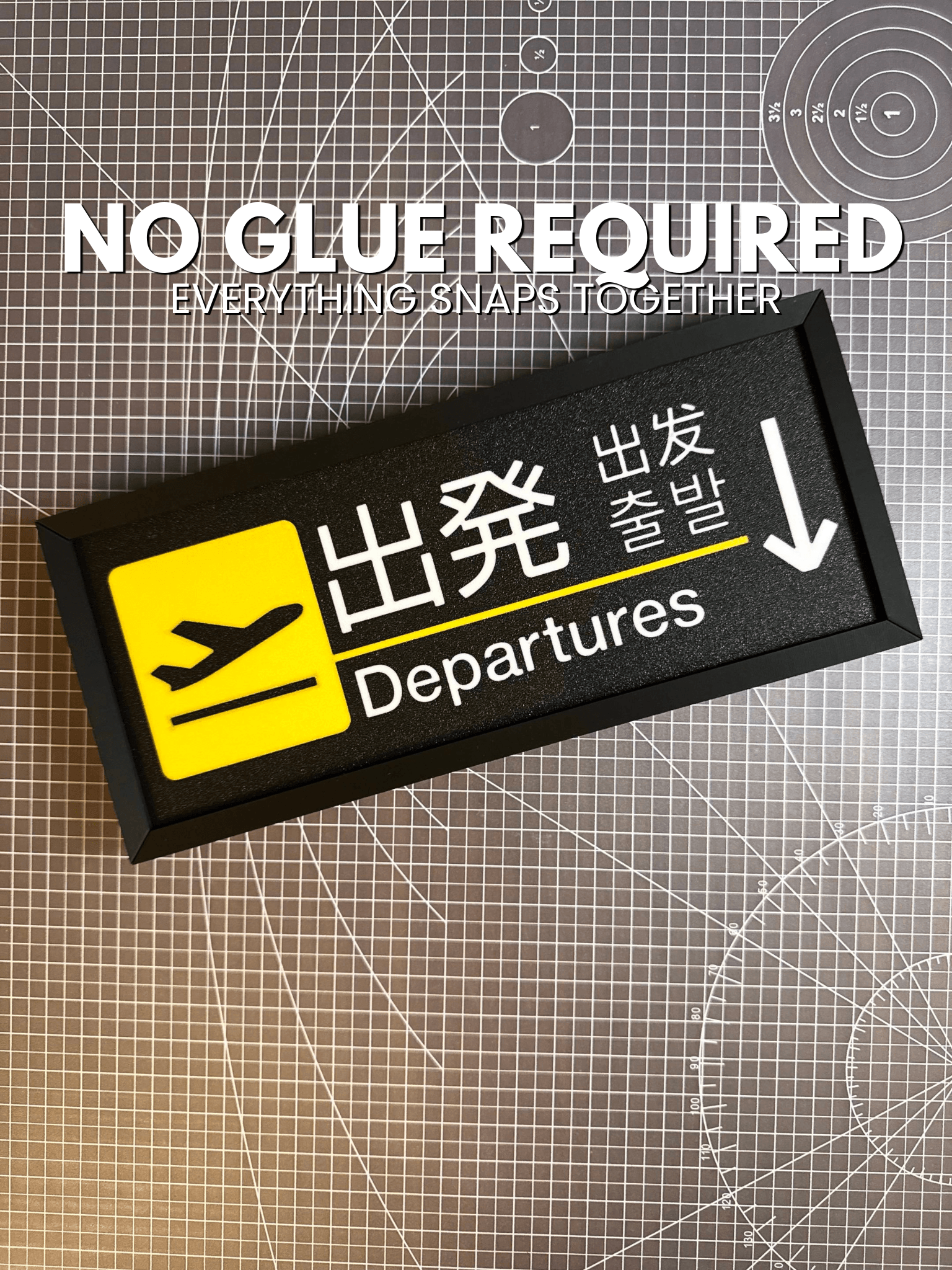 Airport Sign | Departures 3d model