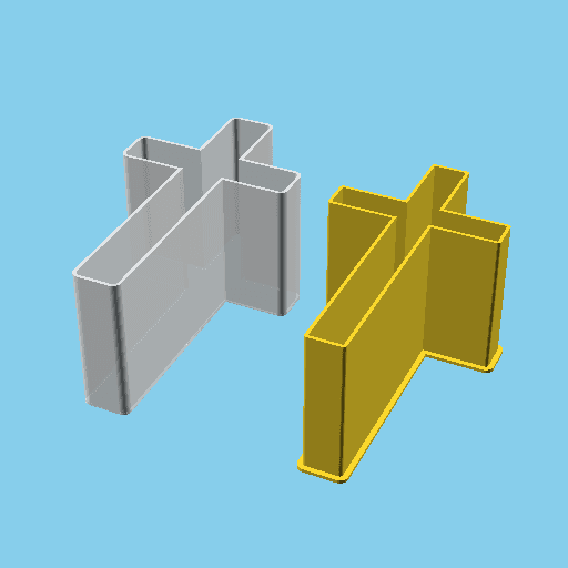 Dagger Mark, nestable box (v1) 3d model