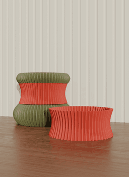 Ziggy modular stackable tray C_4 3d model