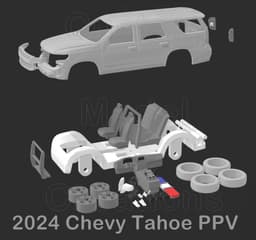 2024 Chevy Tahoe PPV Kit 1-87 scale 3d model