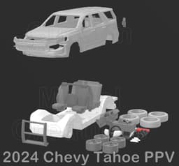 2024 Chevy Tahoe PPV Kit 1-87 scale 3d model
