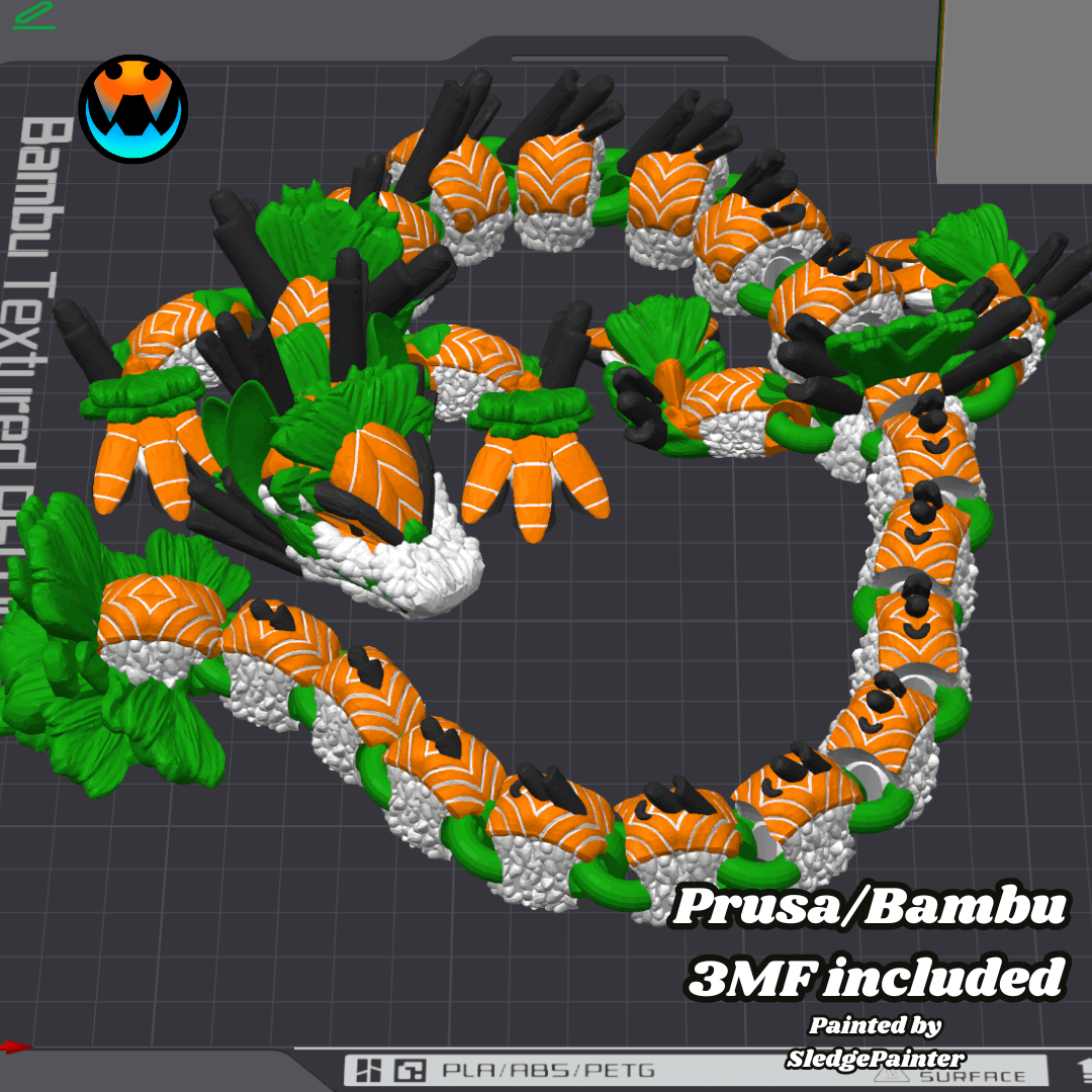 Sushi Dragon 3d model