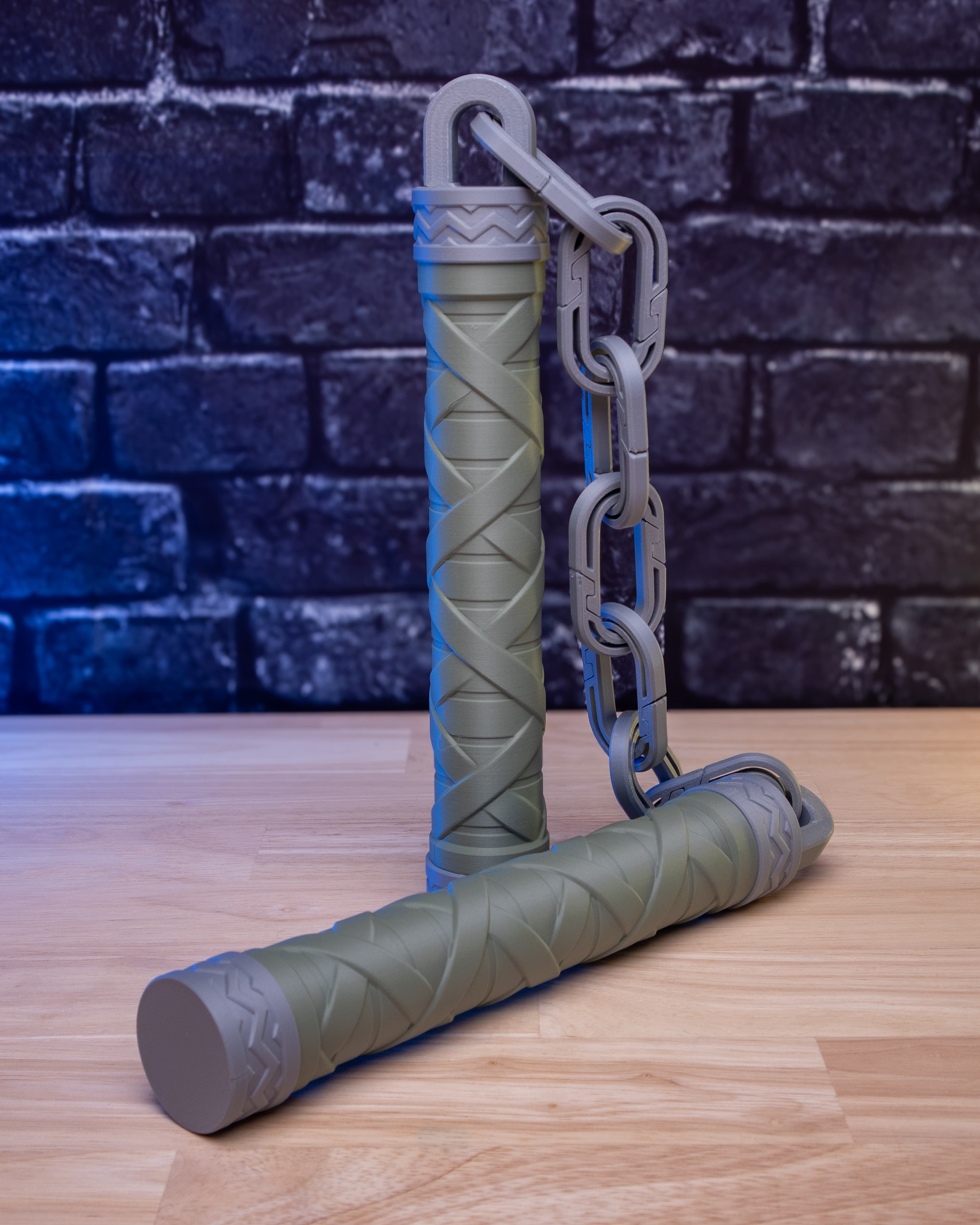 Kurogane - Nunchucks Prop Kit | No Supports, No AMS, No Glue 3d model