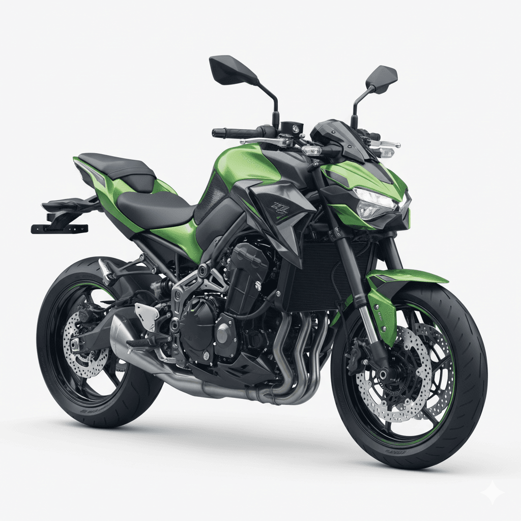Kawasaki Z900 Hyper Naked Motorcycle 3d model