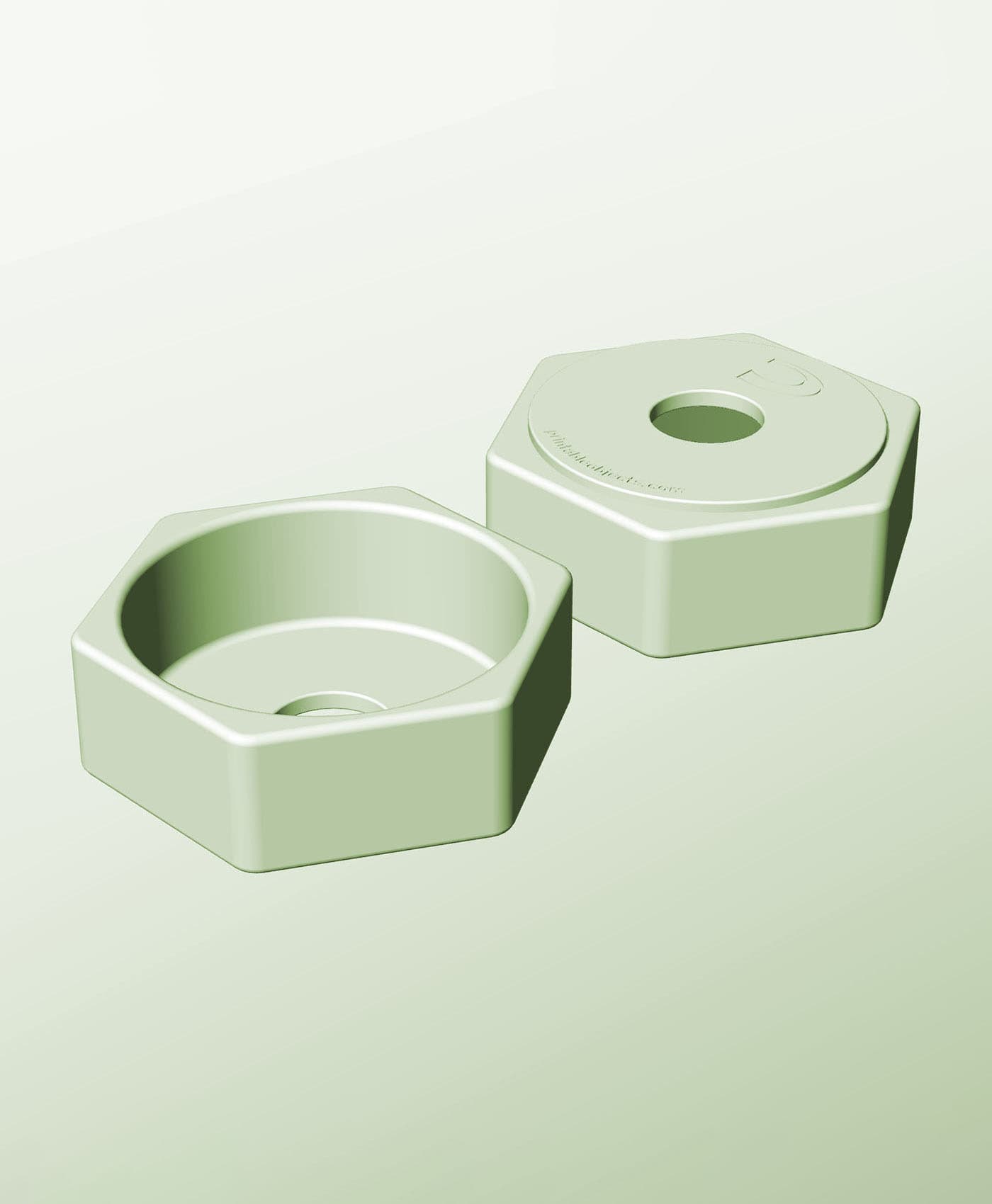 CH128-50-P Modular pierced component container modern decor 3d model