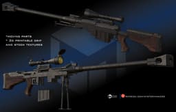 Anti-Material rifle - Fallout 3d model