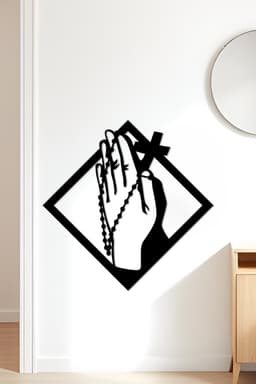 Pray Wall Art, Wall Decor, Home Decor 3d model