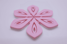 Eye Flower Coaster (Articulating) 3d model