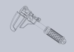 Overwatch Torbjorn Brigitte Wrench Movable 3d model