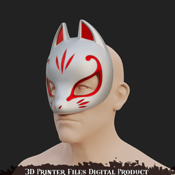 Lifeweaver X Fox Phantom Thieves Cosplay Mask OverWatch 2 Persona 3d model