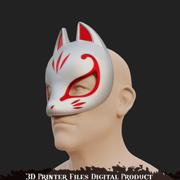 Lifeweaver X Fox Phantom Thieves Cosplay Mask OverWatch 2 Persona 3d model
