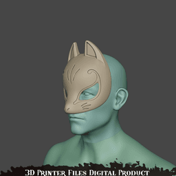 Lifeweaver X Fox Phantom Thieves Cosplay Mask OverWatch 2 Persona 3d model