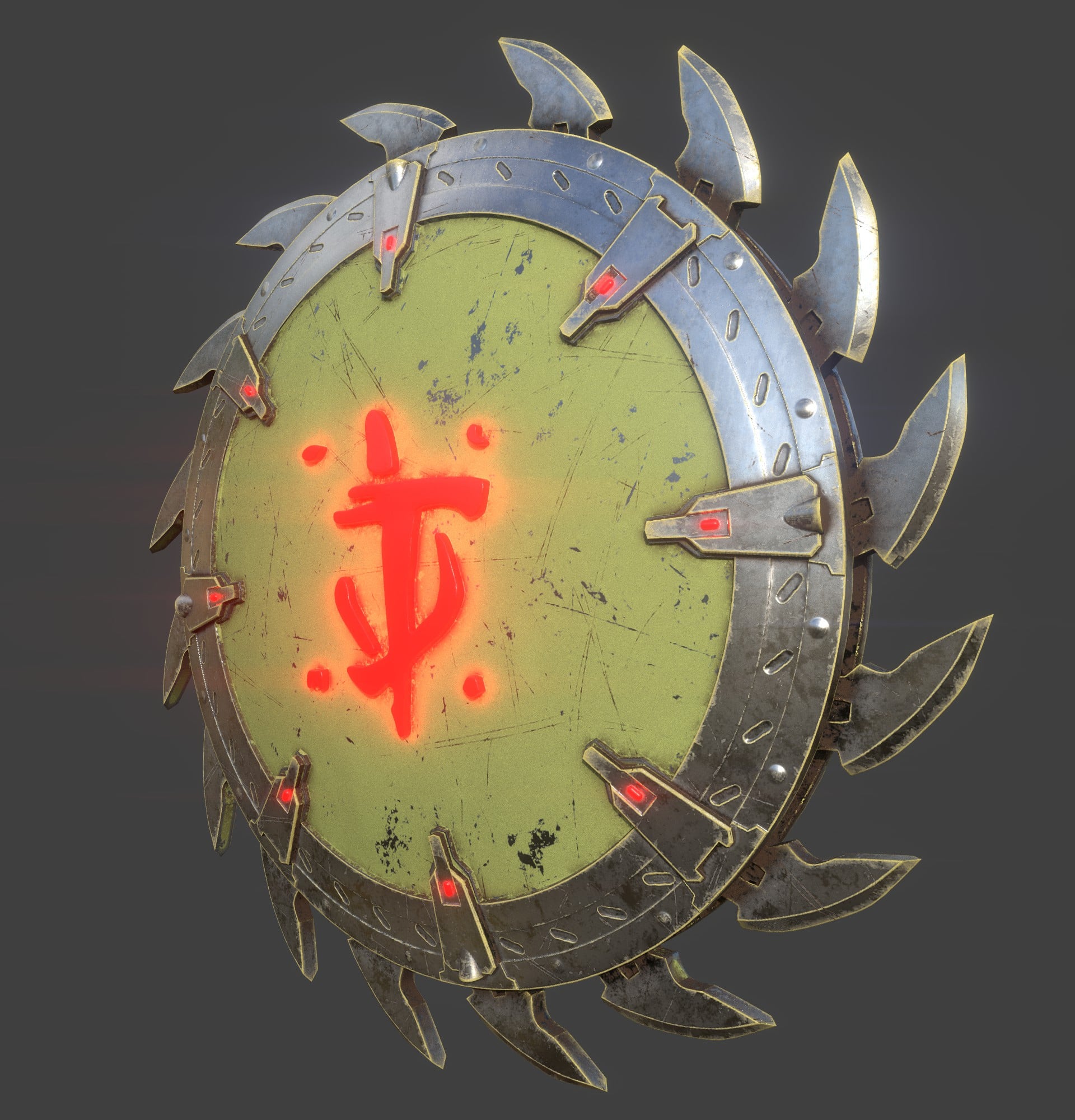 Doom Dark Ages Shield 3d model