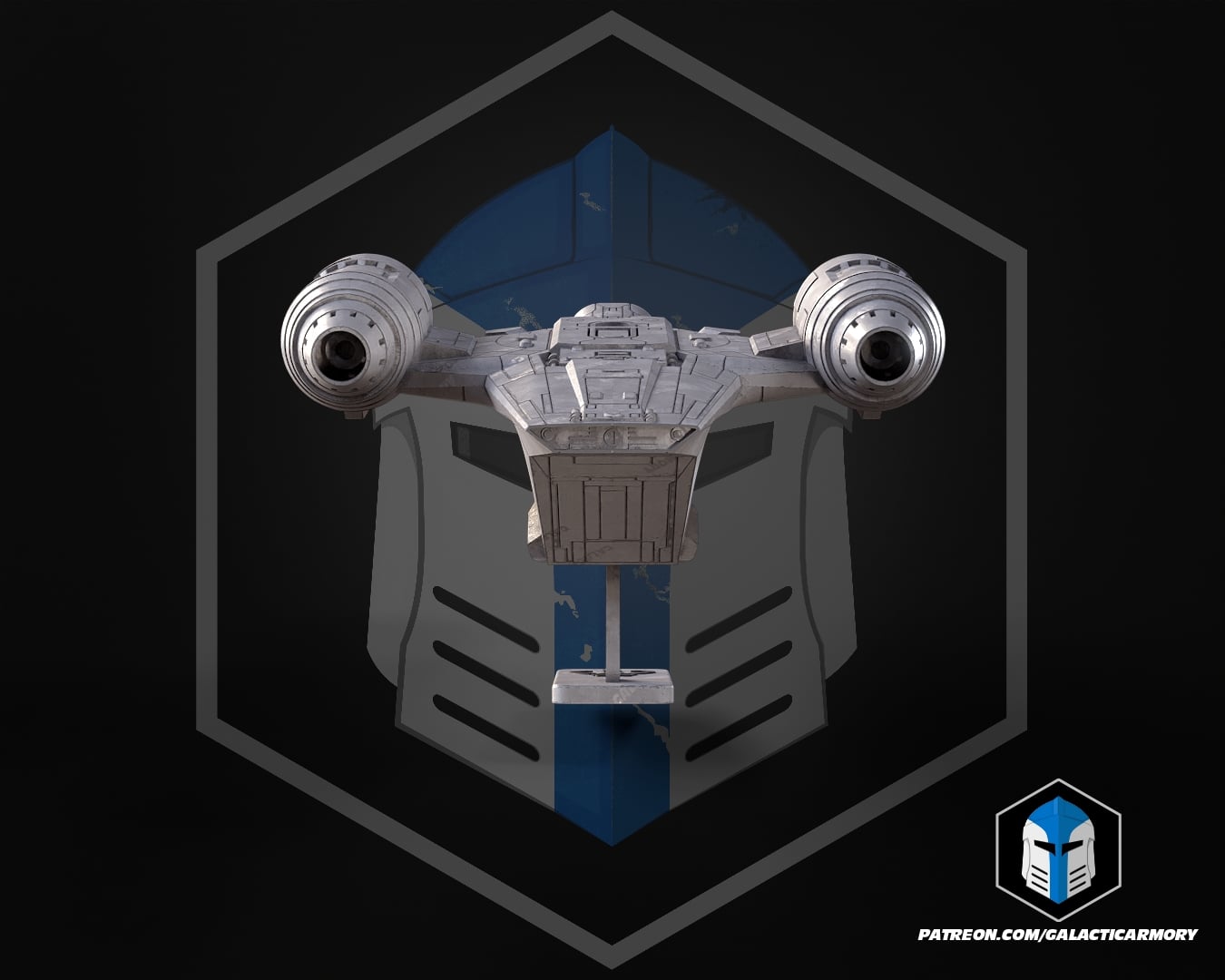 Razor Crest Kit Card - 3D Print Files 3d model
