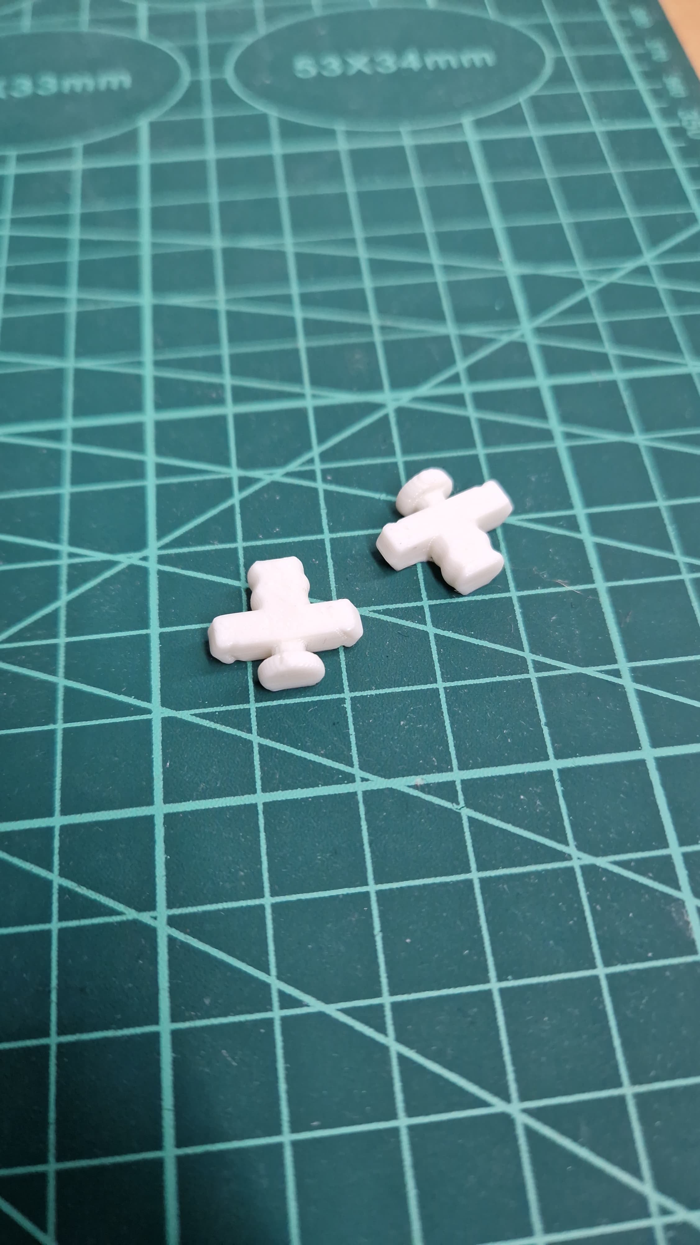 Multiboard flat T-Bolt with keyhole peg 3d model