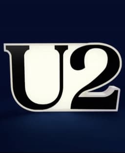 U2 Sign – LED strip compatible 3d model