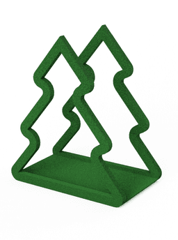 Xmas tree napkin holder 3d model