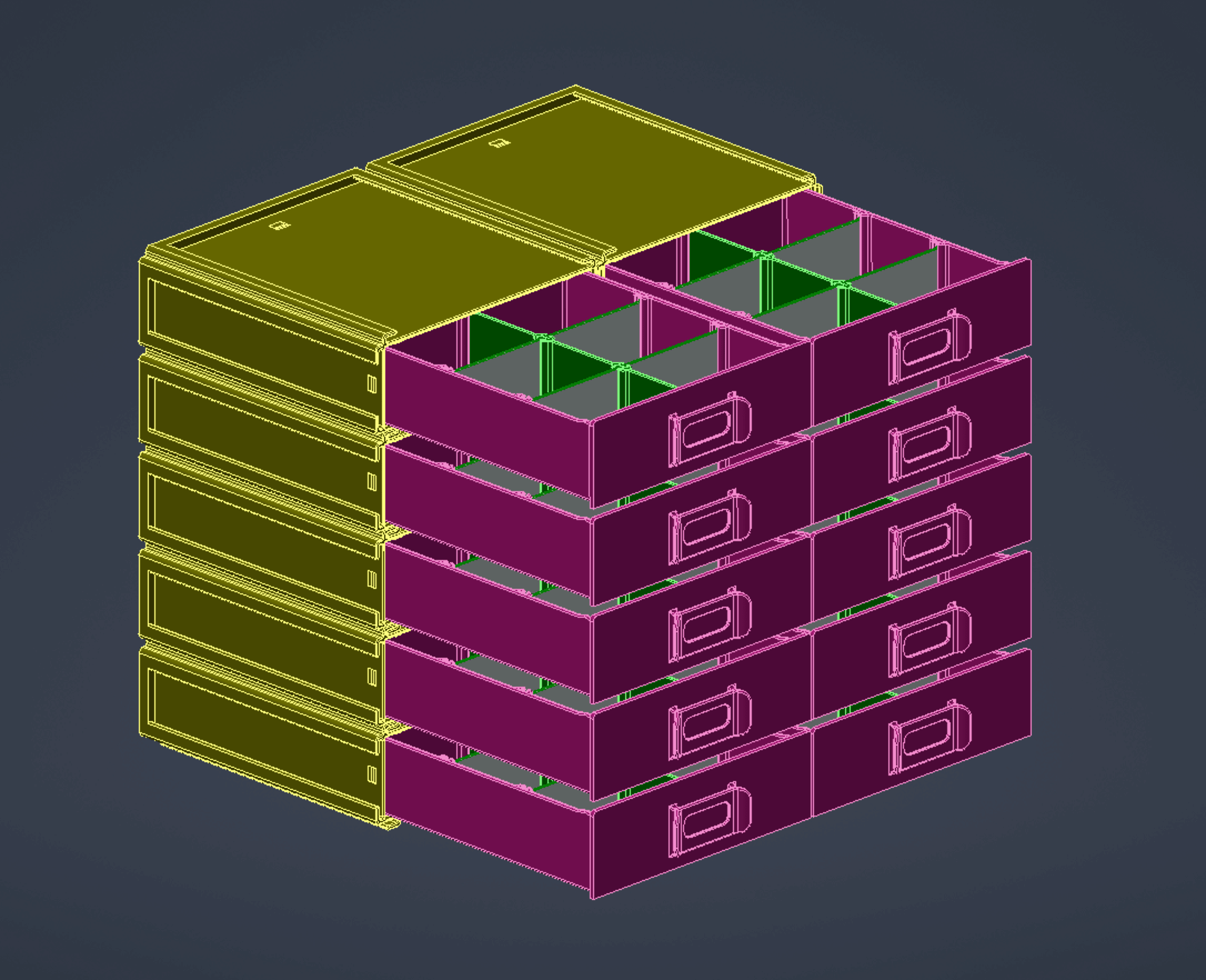 modular toolbox 3d model