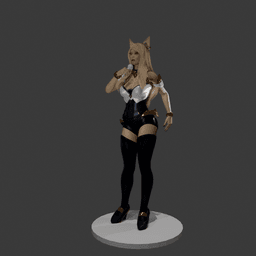 Blonde K-Pop Star v2 3d model