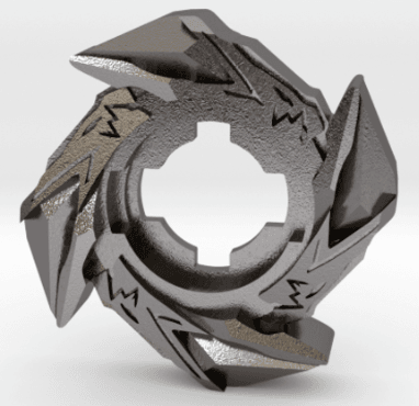 BEYBLADE COBALT DRAKE MS | COMPLETE | HMS SERIES 3d model