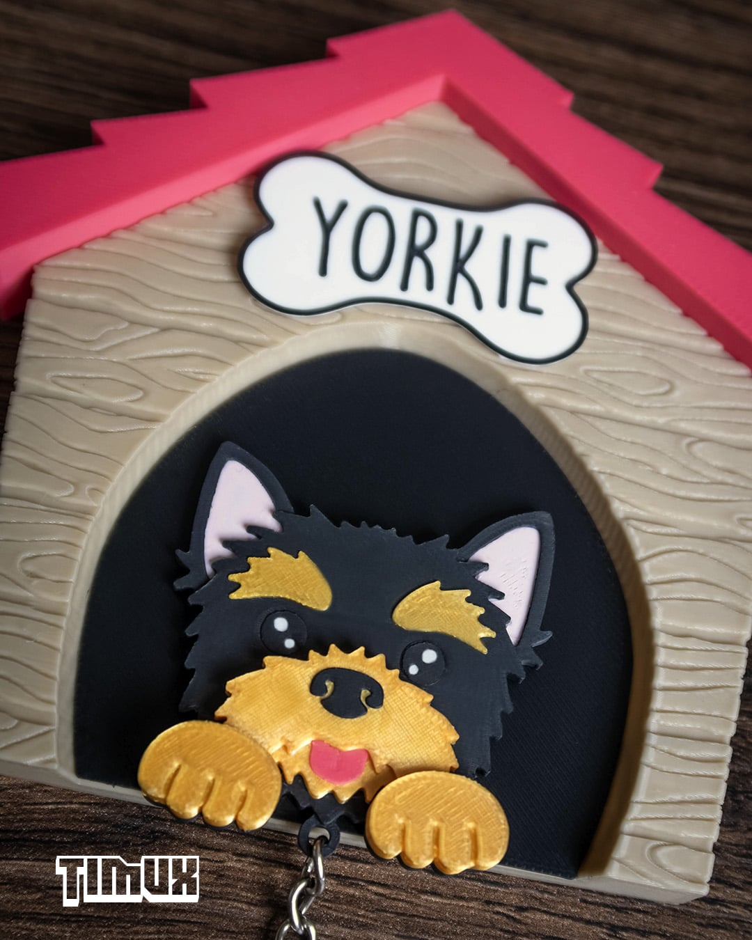 YORKSHIRE TERRIER KEYCHAIN SET 3d model