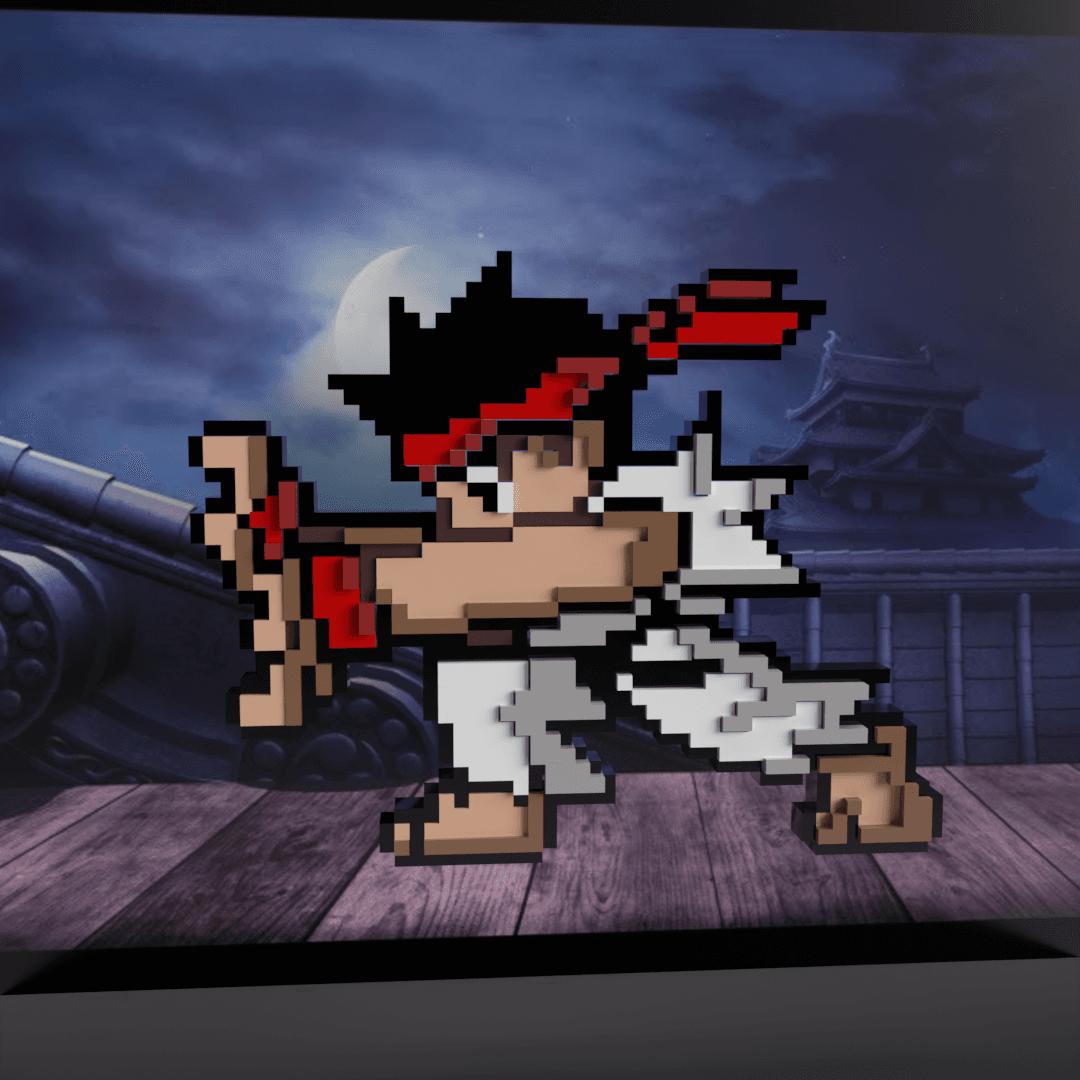 Ryu Hadouken 3d model