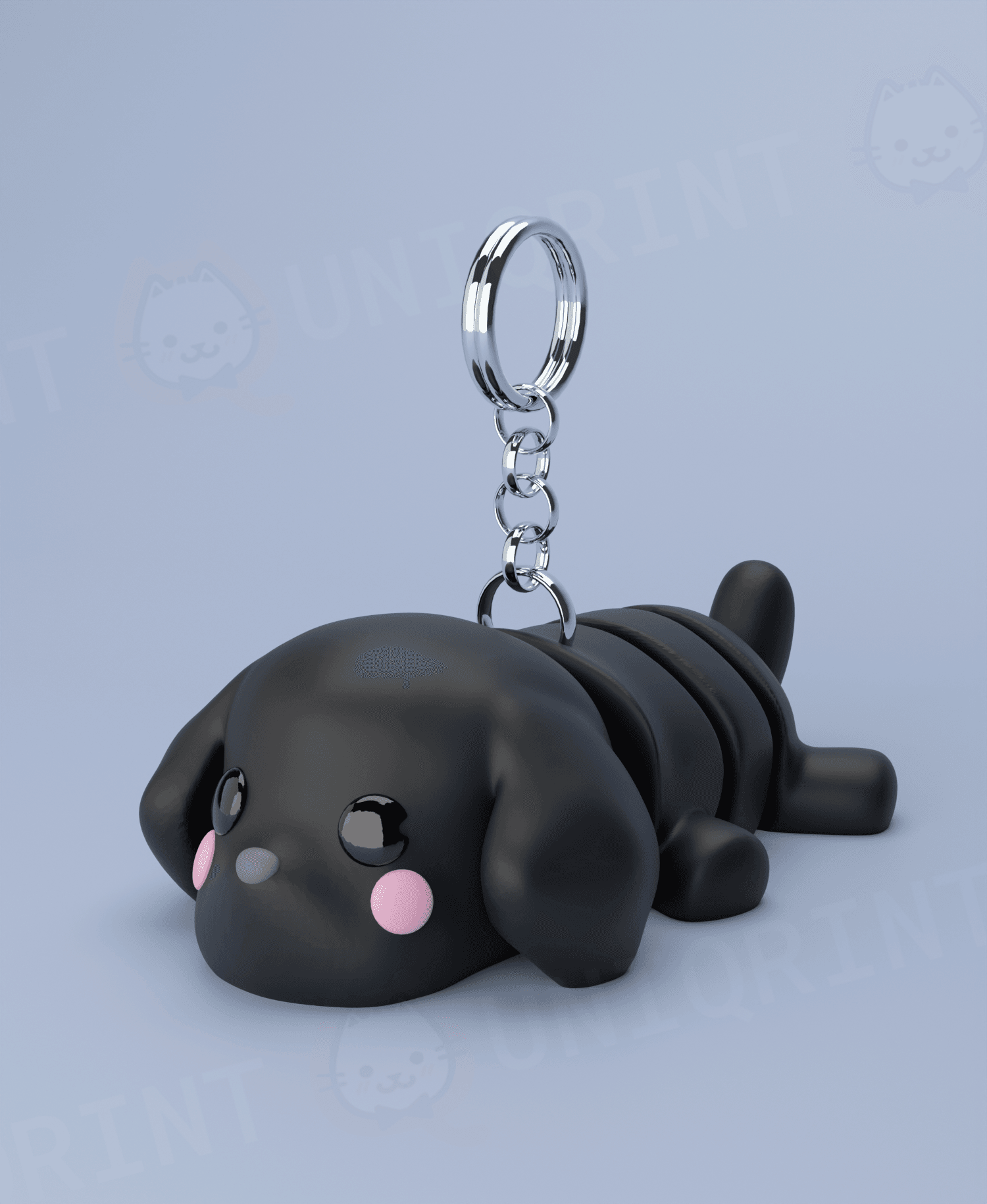 Flexi Labrador Keychain 3d model