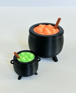 Mini Boiling Cauldron Fidget for Halloween 3d model