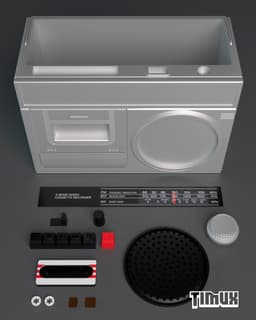 VINTAGE RADIO PEN HOLDER 3d model