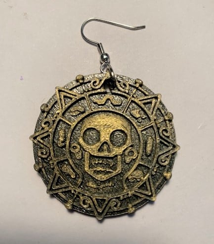 Pirate Earing Model.step 3d model