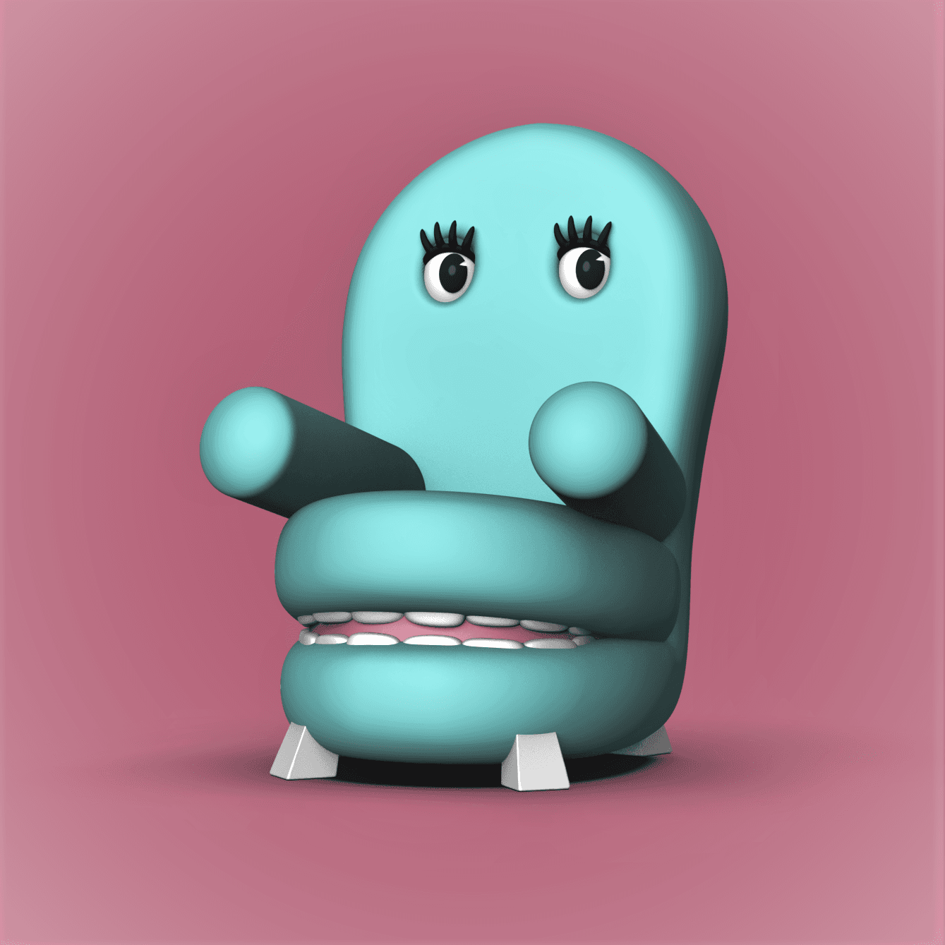 Chairry- PeeWee's Playhouse 3d model