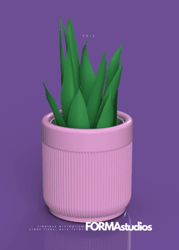 Arbor Planter with drip tray - FORMAstudios P019 3d model