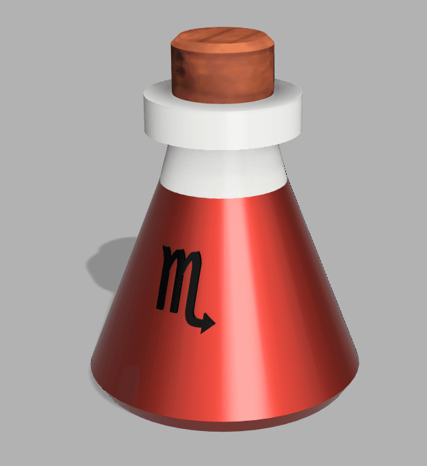 Stash Potion + Keychain (Scorpio) 3d model