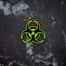 Biohazard Keychain 3d model