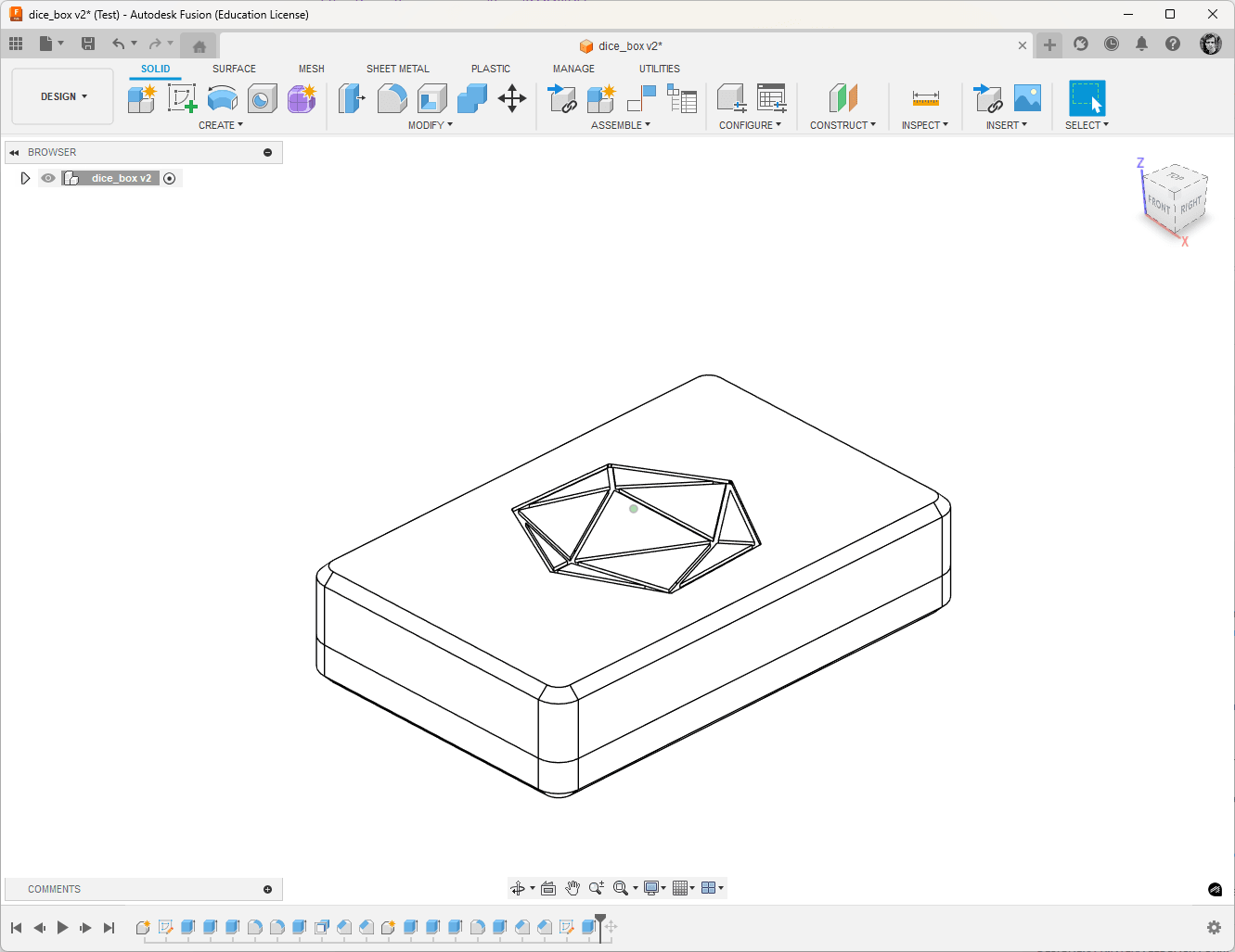 Yet another dice box 3d model
