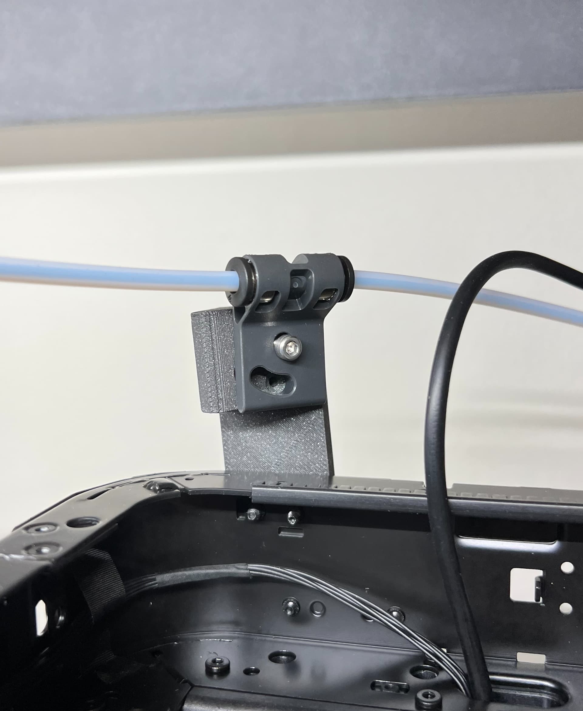Bambu P1P & P1S Feed Tube Mount - Bambu lab feed tube re-route bracket - 3d model