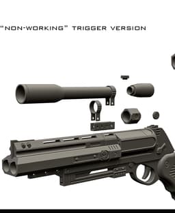 RSKF 44 Heavy blaster with removable scope 3d model