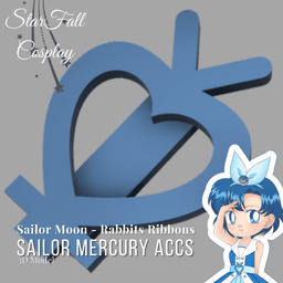 Mercury Rabbit Ribbon Cosplay Accessories 3d model