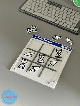 Windows 98 Inspired Tic-Tac-Toe 3d model