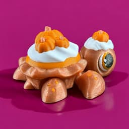 Pumpkin Pie Baby Turtle 3d model