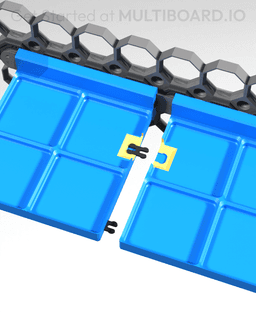 2x2 - Gridfinity Shelf - Rail Slider 3d model