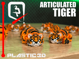 Articulated Tiger 3d model